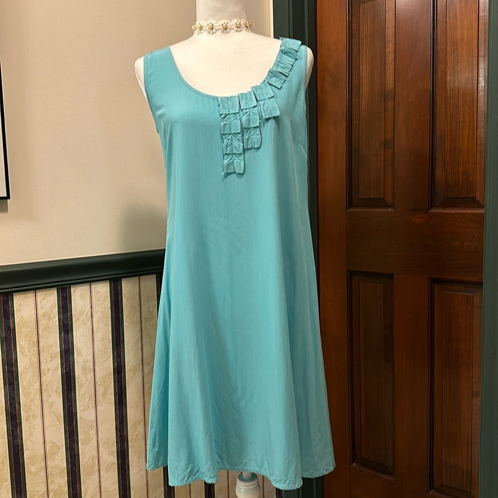 Sumi Ware Designs Blue Swing Dress - Size S